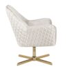 Diana - Contemporary Lounge Chair - Gold / Cream - Image 2