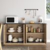 Multi Functional Sideboard, An Ideal Choice For TV And Tableware Storage In Modern Homes - Black - Image 6