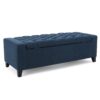 Guernsey - Ottoman Fabric Storage With Tufted Top - Navy Blue - Image 11