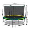 Yc 12Ft Recreational Trampolines With Enclosure For Kids And Adults With Patented Fiberglass Net Poles Pumpkin - Green - Image 15