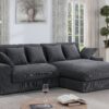Mystic - Reversible Sectional Sofa Chaise - Dark Gray - Image 10