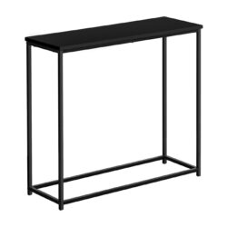 Accent Console Table For Entryway, Modern - Black