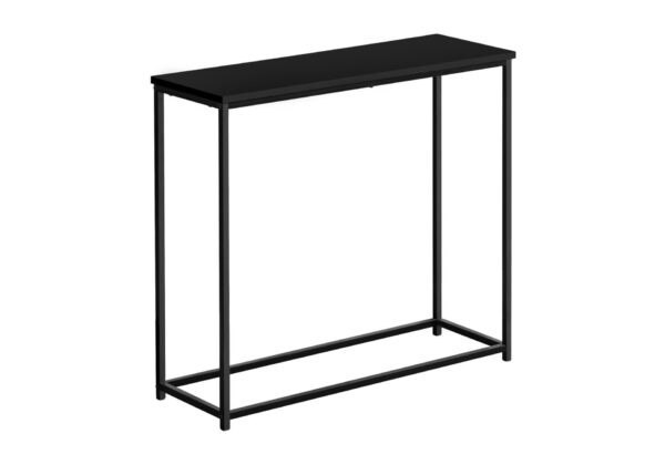 Accent Console Table For Entryway, Modern - Black