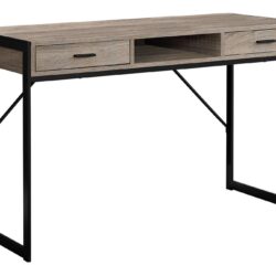 Computer Desk For Home Office, Laptop, Storage Drawers, Contemporary - Taupe