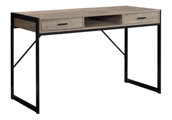Computer Desk For Home Office, Laptop, Storage Drawers, Contemporary - Taupe