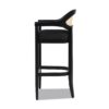 Americana - Mid-Century Modern Cane Back Bar Stool - Jet Black - Image 3
