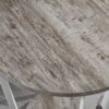 Elysian - Contemporary Round End Table With Shelf - Gray - Image 5