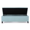 Contemporary Storage Ottoman With Extra Seating Functionality - Light Blue - Image 4