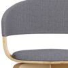 Lowell - Bentwood Dining Chair - Light Gray / Light Brown - Image 6