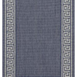 Sunshine - 5'3" X 7'3" Polypropylene Indoor, Outdoor Area Rug - Blue