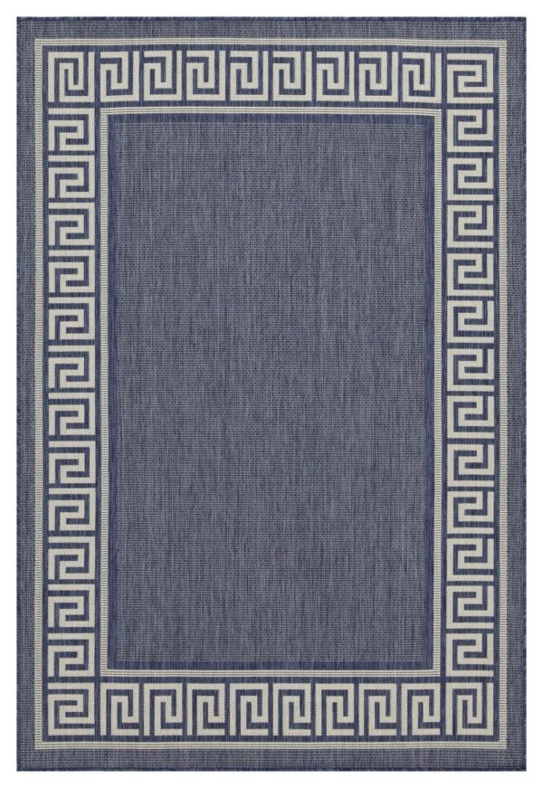 Sunshine - 5'3" X 7'3" Polypropylene Indoor, Outdoor Area Rug - Blue