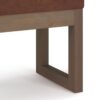 Milltown - Footstool Small Ottoman Bench - Distressed Saddle Brown - Image 4