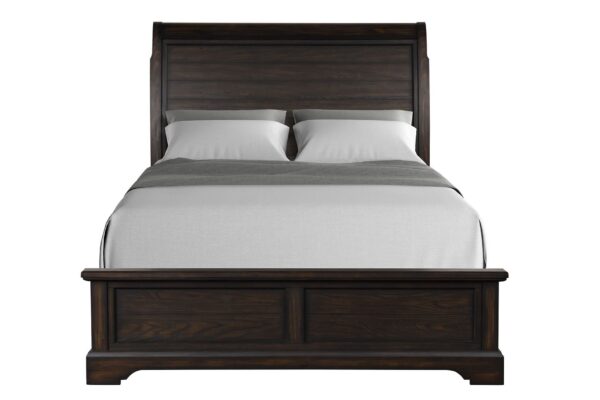King Sleigh Bed - Mahogany
