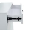 Shoe Cabinet, Shoe Storage Shelves, Metal Leg - White - Image 4