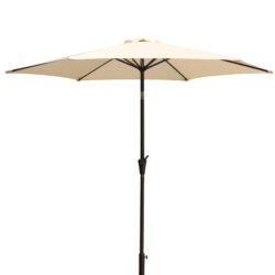 9' Pole Umbrella With Carry Bag - Creme