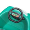 Bumper Car For Kids, 12V Dual Drive 1-6 Years Old Children's Electric Car With Pushrod Dinner Plate USB Bt Music Rocking Horse Mode Anti-Collision Bumper Ride On Car - Green - Image 21
