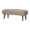 Boucle Puffer Bench - Beige - Image 2