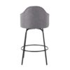 Ahoy - Contemporary Fixed Height Counter Stool (Set of 2) - Black / Gray - Image 5