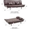 Lionel - Sofa Bed - Burgundy - Image 5