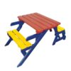 Multi Functional Kid's Arm Chair Table 2 Benches Set Easy To Clean - Colorful - Image 8
