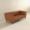 Addison - Leather Sofa - Brown / Rustic / Tan - Image 3