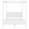 Queen Size Canopy Platform Bed With Headboard And Footboard, Slat Support Leg - White - Image 4