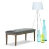 Waverly - Tufted Ottoman Bench - Slate Gray - Image 6