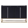 Modern Sideboard Elegant Buffet Cabinet With Large Storage Space For Dining Room, Entryway - Black - Image 18