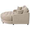 Modern Chaise Lounge Sofa Bed Upholstered Sofa Couch With Tufted Seat And Detachable Pillows For Living Room - Champagne - Image 16