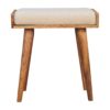 Boucle Tray Style Footstool - Cream - Image 3