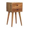 Mini 2 Drawer Nightstand - Oak - Image 5