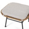 Outdoor Modern Boho Wicker Ottoman With Cushions (Set of 2) - Beige / Brown - Image 11