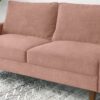 Stationary Loveseat - Rose - Image 5