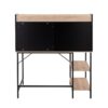 Geo - Shelf Contemporary Desk - Black / Natural - Image 4