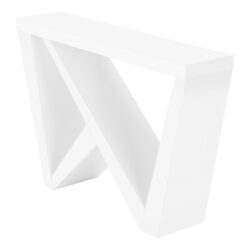 Accent Console Table For Entryway - White