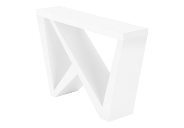 Accent Console Table For Entryway - White