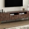 Mid Century TV Stand With 2 Drawers, Media Console Table For Tvs Up To 85'', Entertainment Center With Storage For Living Room - Dark Brown - Image 19