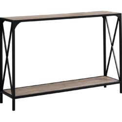 Accent Console Table For Entryway, Versatile Placement - Taupe