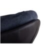 360° Swivel Office Chair, Modern Chenille Chair With And Metal Base Frame, No Wheels, Accent Chair - Dark Blue - Image 20
