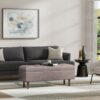 Shay - Mid Century Rectangular Storage Ottoman - Gray - Image 5