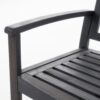 Farmhouse Style Loja Bench Outdoor Seating - Dark Gray - Image 10