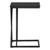 Accent Table, C - Shaped, Contemporary And Modern - Black - Image 3