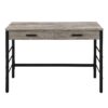 Disho - Weathered Writing Desk With USB - Oak - Image 11