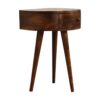 Semi Circle Nightstand - Chestnut - Image 2