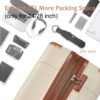 Hardshell Luggage Sets 6 Piece Suitcase Set, Expandable Lightweight Suitcases With Wheels, Tsa Lock - White Brown - Image 19