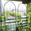 4 Pack Metal Garden Trellis Rustproof Trellis For Climbing Plants Outdoor Flower Support - Black - Image 5