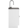 Metro - Laundry Cabinet & Faucet And Stainless Steel Sink - White - Image 3