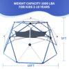 10Ft Climbing Dome For Kids Jungle Gym Apply To Park Dome Climber With Hammock Playground Equipment - Colorful - Image 7