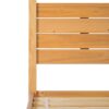 Queen Canopy Bed Frame Modern Minimalist Boho - Natural Pine - Image 3