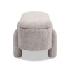 Hugo - Oval Fully Upholstered Storage Bench - Brown - Image 5